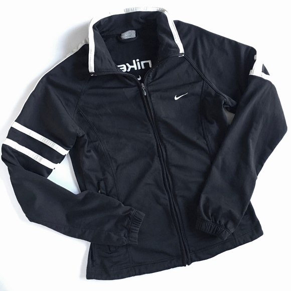 Nike Jackets & Blazers - Nike Vintage Black & White Retro Track Jacket